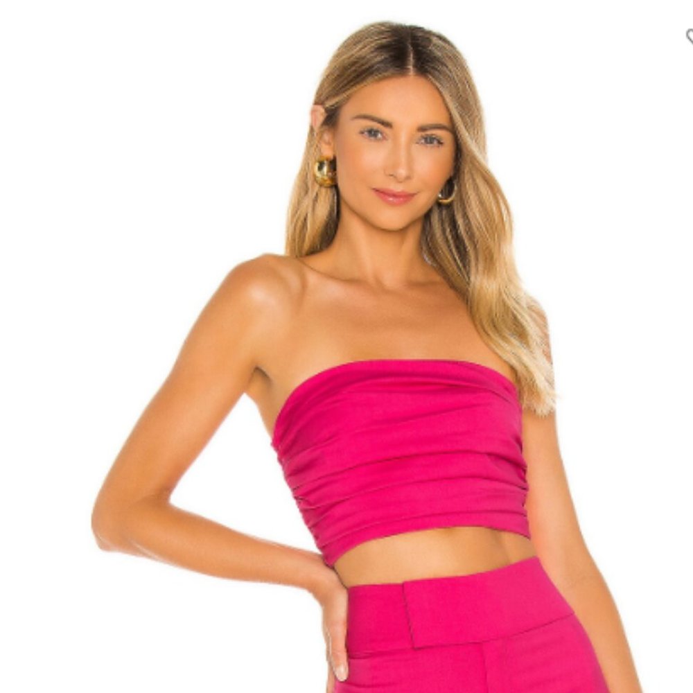 Lovers and Friends, Yanne Crop Top - Hot Pink, XXS